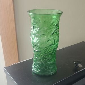 Anchor Hocking Emerald Textured Vase